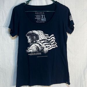 American sniper military forged navy seals women’s XL forged T-shirt‎